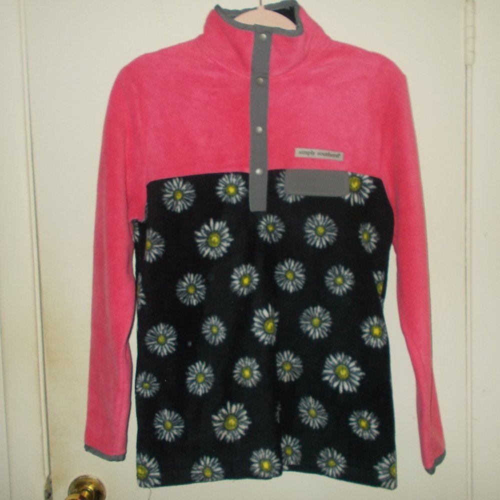 Simply Southern Fleece Pullover Multi Color Size Small